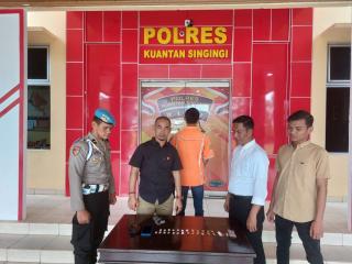 Tim Mata Elang Satresnarkoba Polres Kuansing Ungkap Tersangka Tindak Pidana Narkotika Jenis Sabu